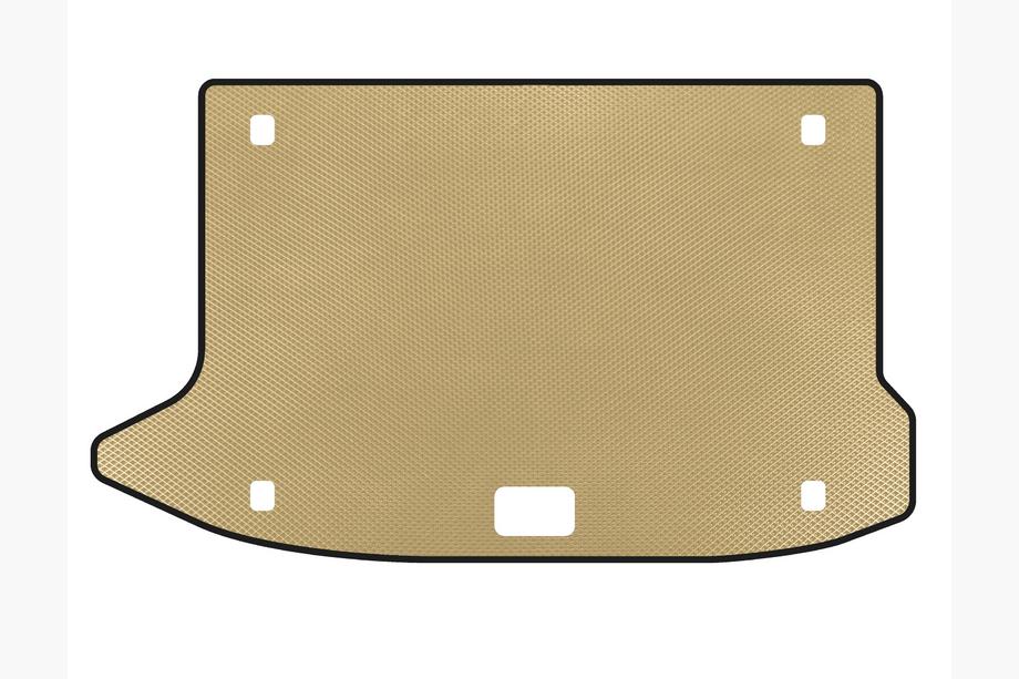 Hyundai Kona 2017-2023 гг. Коврик в багажник EVA V3 (Бежевый) Image