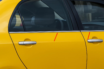 Toyota Corolla 2002-2007 гг. Наружные Окантовки Стекол Нержавейка (4 шт) фото 1