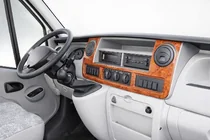 Renault Master 1998-2010 гг. Накладки на панель приборов (2004-2010) Алюминий фото 1