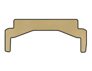 Mercedes SLK R172 2011-2016 гг. Коврик в багажник EVA (верхний, Roadster, Бежевый) фото 1