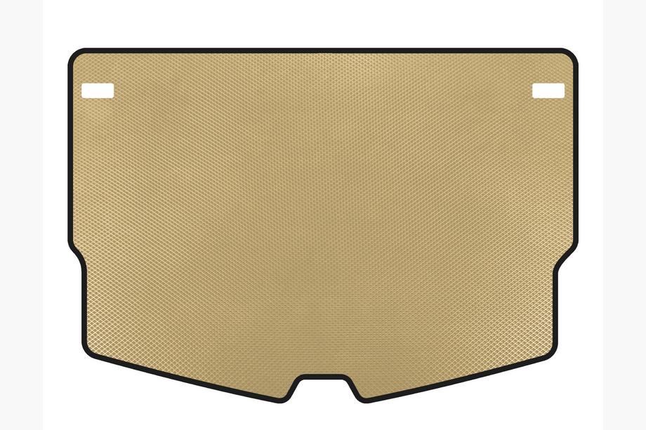 Nissan Note 2012-2020 гг. Коврик в багажник EVA (HB, Бежевый) Image