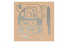 Renault Kangoo 2008–2020 гг. Накладки на Панель Приборов Карбон фото 10