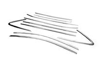 Комплект хромированных накладок на окна (10 шт, нержавейка) фото 4 Комплект хромированных накладок на окна (10 шт, нержавейка) фото 4