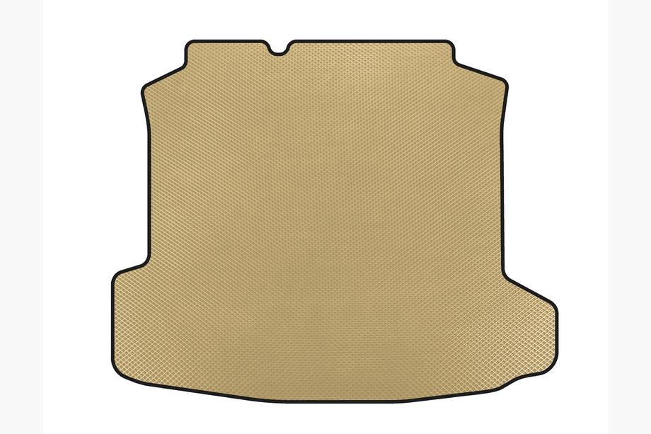 Volkswagen Polo 2010-2017 гг. Коврик в багажник EVA (SD, Бежевый) Image