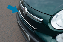 Fiat 500/500L 2013-2022 гг. Хром Накладки на Решетку (Popstar, Нержавейка) фото 2