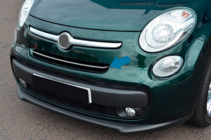 Fiat 500/500L 2013-2022 гг. Хром Накладки на Решетку (Popstar, Нержавейка) фото 1