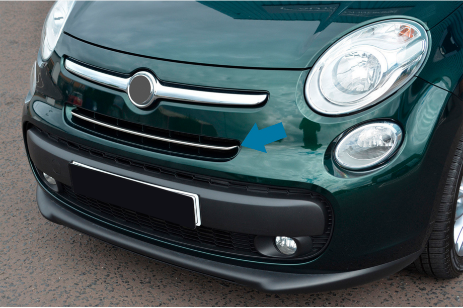 Fiat 500/500L 2013-2022 гг. Хром Накладки на Решетку (Popstar, Нержавейка) Image