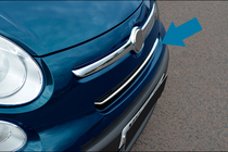 Fiat 500/500L 2013-2022 гг. Накладки на решетку (Rockstar, нержавейка) фото 1