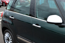 Fiat 500/500L 2013-2022 гг. Молдинги стекол (6 шт, нержавейка) фото 1
