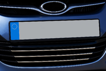 Накладки на решетку радиатора (3 шт, нержавейка) фото 3