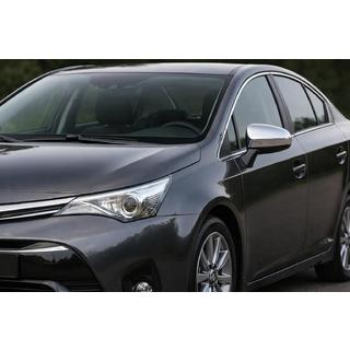 Накладки на Зеркала (2 шт, Нержавеющая Сталь) Toyota Avensis 2009-2018 гг. фото 1