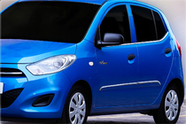 Hyundai I-10 2008-2013 гг. Окантовка окон нержавейка (6 шт) фото 1