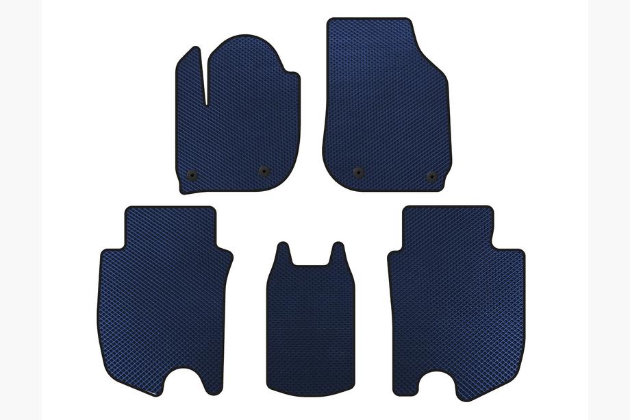 Honda FIT/Jazz 2014- гг. Коврики EVA (HB, Гибрид, Синий) Image