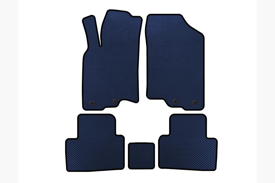 Honda Insight II 2009-2014 гг. Коврики EVA (HB, Гибрид, Синий) Image