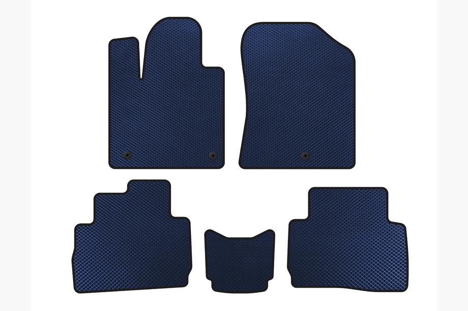 Hyundai Santa Fe 4 2018-2023 гг. Коврики EVA (2020-2023, Синий) Image