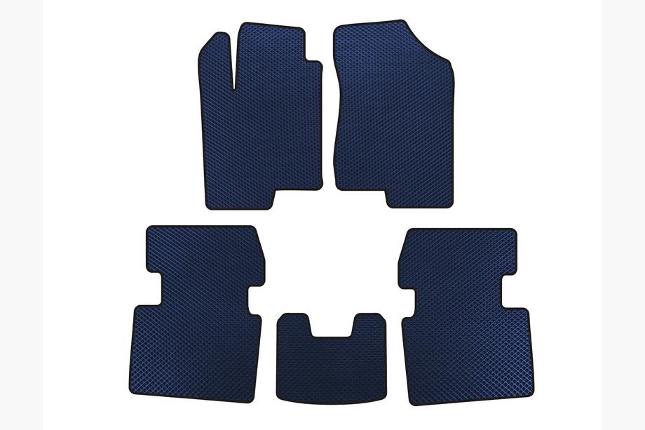 Hyundai Sonata NF 2004-2009 гг. Коврики EVA (Синие) Image