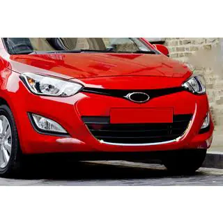 Хромированная окантовка решетки радиатора (нерж. сталь) Hyundai I-20 2012-2014 гг. фото 1