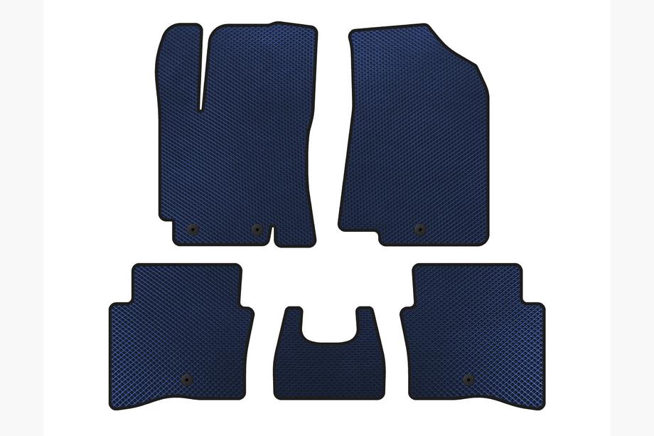 Kia Rio 2012-2017 гг. Коврики EVA (SD, Синий) Image