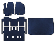 Kia Sedona 2014-2020 гг. Коврики EVA (полный салон, 8-местный, Синий) фото 1