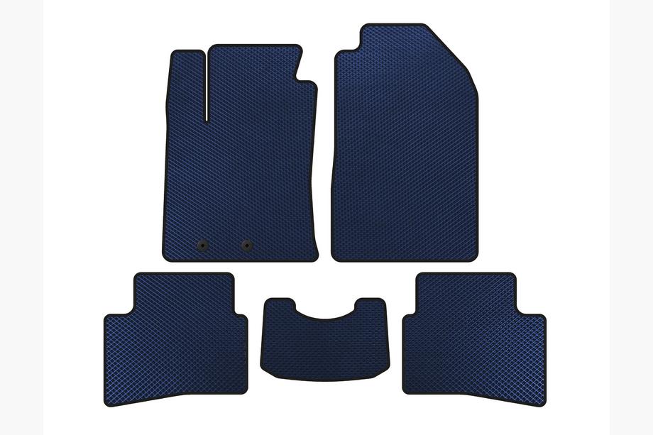 Kia Stonic 2017- гг. Коврики EVA (2017-2019, Синий) Image