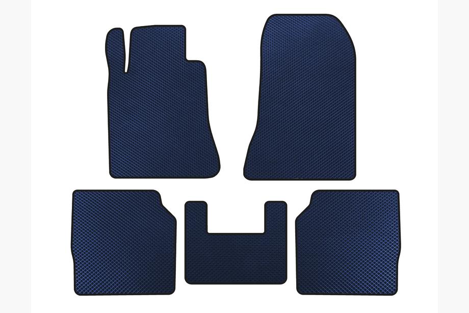 Mercedes S-сlass W140 1991-1998 гг. Коврики EVA (SD, Длинная база, Синие) Image