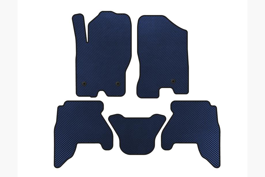 Nissan Pathfinder R51 2005-2014 гг. Коврики EVA (2 ряда, Синие) Image