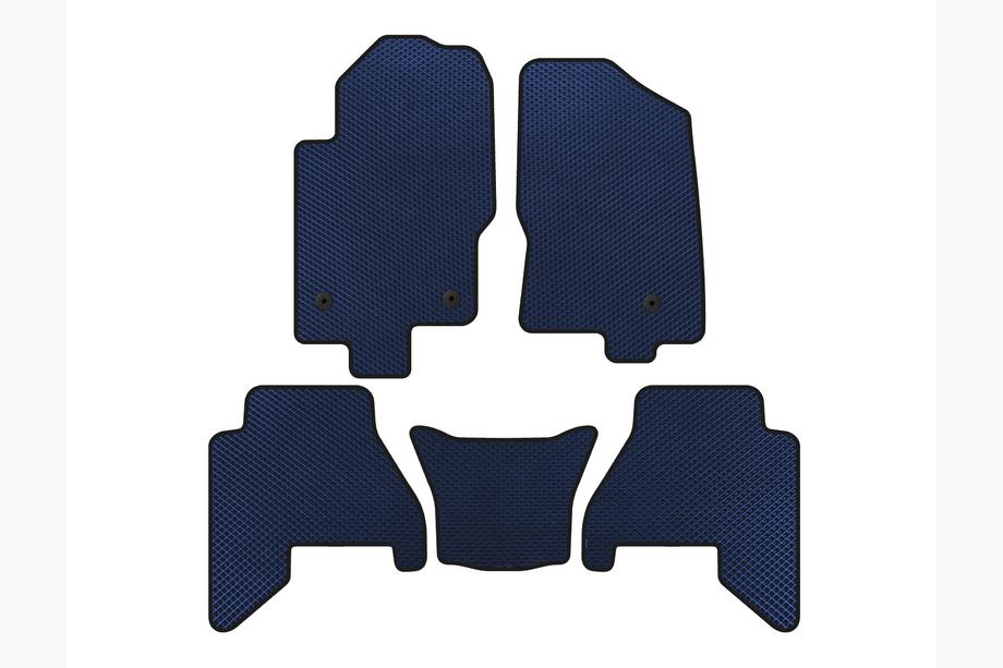 Nissan Pathfinder R51 2005-2014 гг. Коврики EVA V2 (2 ряда, Синие) Image