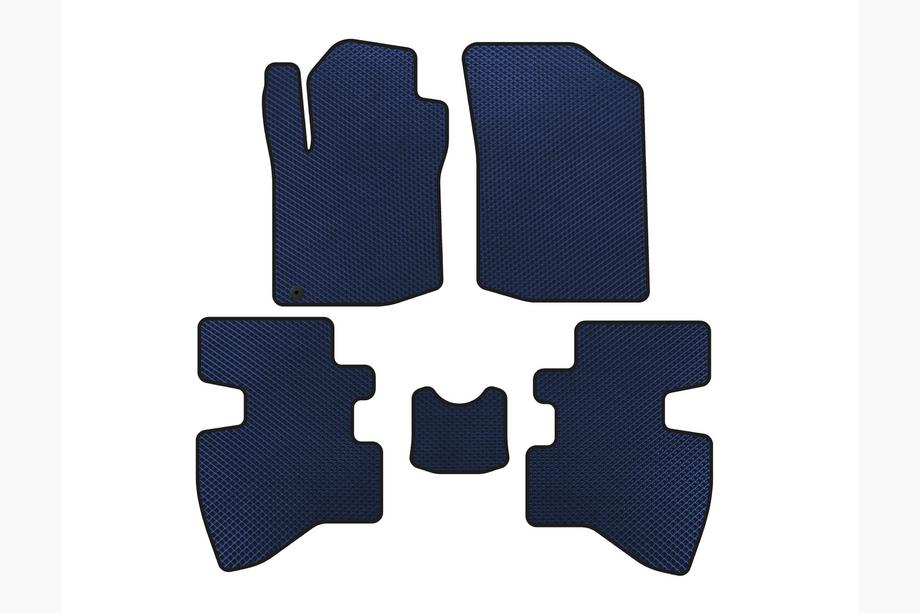 Toyota Aygo 2007-2014 гг. Коврики EVA (2007-2009, HB, 3-дверный, Синий) Image