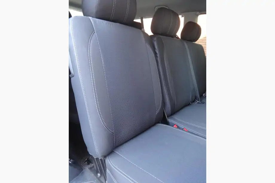 Volkswagen T5 Transporter 2003-2010 гг. Авточехлы (Эко-кожа↗Ткань, Premium) Полный салон ↗ Передние сиденья (2↗1) Фото 6