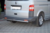 Volkswagen T5 Multivan 2003–2010 гг. Задняя дуга AK002 (нержавейка) фото 4