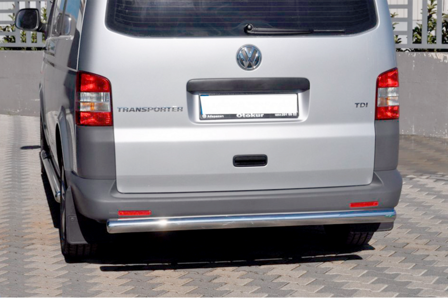 Volkswagen T5 Caravelle 2004-2010 гг. Задняя дуга AK002 (нержавейка) Image