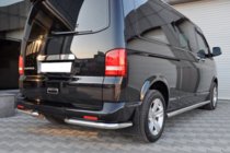 Volkswagen T5 Transporter 2003-2010 гг. Задние Угловые Дуги AK003 (2 шт, Нержавейка) фото 3