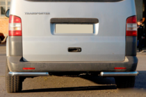 Volkswagen T5 Transporter 2003-2010 гг. Задние Угловые Дуги AK003 (2 шт, Нержавейка) фото 10