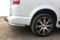 Volkswagen T5 Transporter 2003-2010 гг. Задние Угловые Дуги AK003 (2 шт, Нержавейка) фото 1