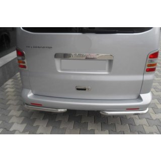 Задние Угловые Дуги AK003 (2 шт, Нержавейка) Volkswagen T5 Transporter 2003-2010 гг. фото 2