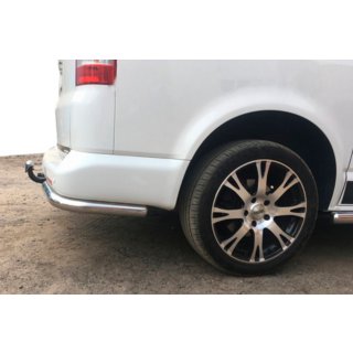 Задние Угловые Дуги AK003 (2 шт, Нержавейка) Volkswagen T5 Transporter 2003-2010 гг. фото 1