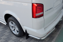 Volkswagen T5 Multivan 2003–2010 гг. Задние уголки AK003 (2 шт., нержавейка) фото 10