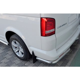 Задние уголки AK003 (2 шт., нержавейка) Volkswagen T5 Caravelle 2004-2010 гг. фото 1