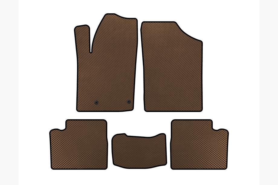 Citroen Berlingo 1996-2008 гг. Коврики EVA (Коричневые) Image