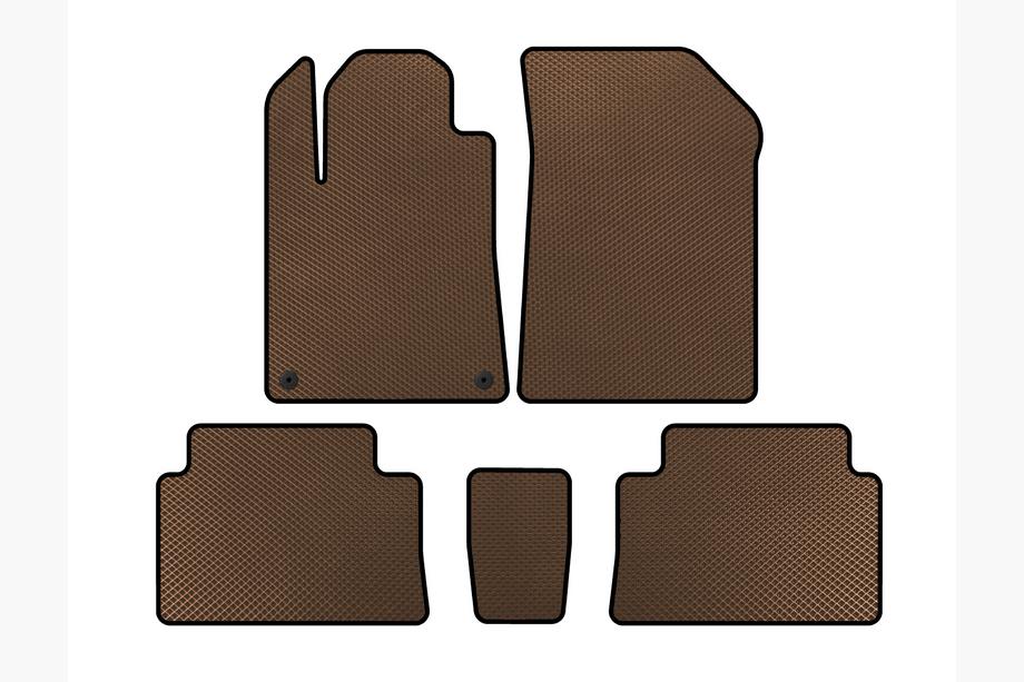 Citroen C-5 2001-2008 гг. Коврики EVA (Коричневые) Image