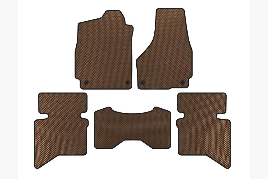 Коврики EVA (2009+, 5-местный/Двойная кабина, Коричневый) Image