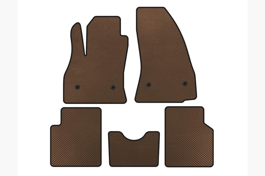 Fiat 500/500L 2013-2022 гг. Коврики EVA (для 500L, Коричневый) Image