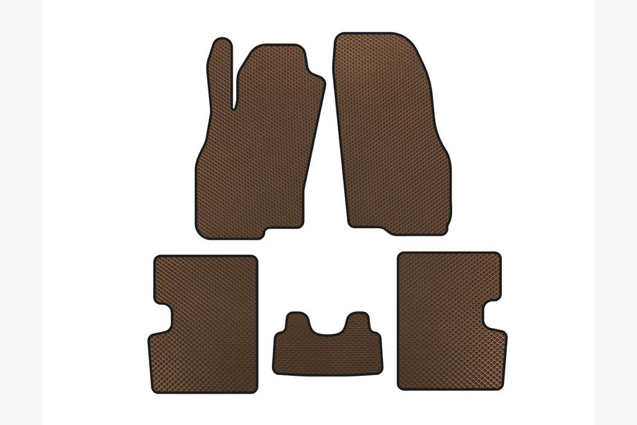 Fiat Punto Grande/EVO 2006-2018 гг. Коврики EVA (Хэтчбек, 5-дверный, До рестайлинга, Коричневый) Image