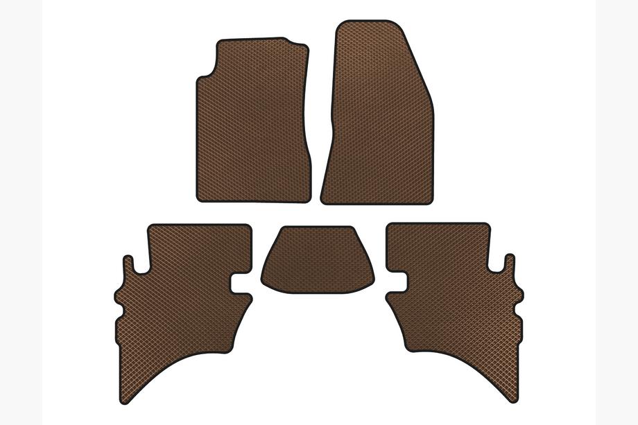Ford Ranger 2002-2006 гг. Коврики EVA (Коричневые) Image