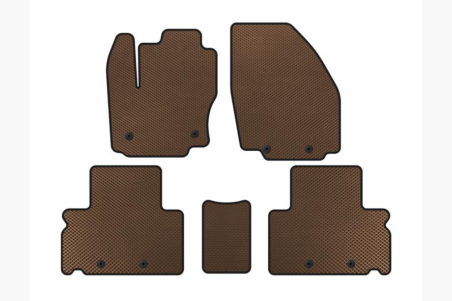 Ford S-Max 2007-2014 гг. Коврики EVA (Коричневые) Image