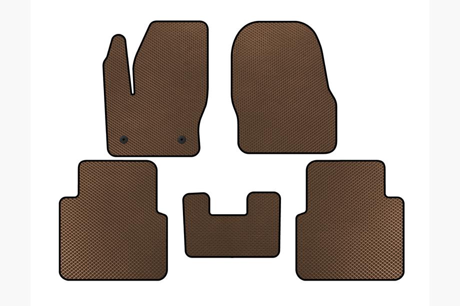 Ford Connect 2014-2021 гг. Коврики EVA (Коричневые) Image