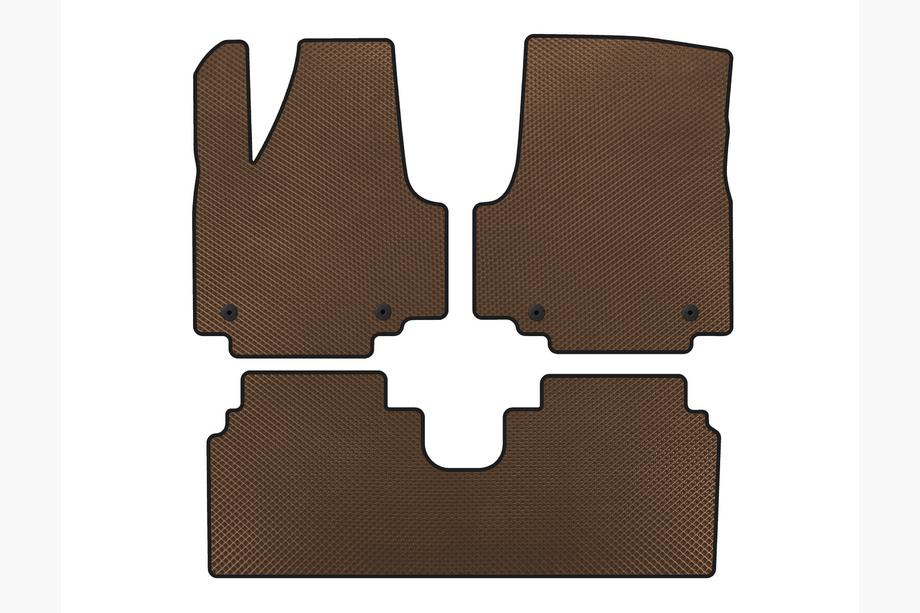Hyundai Ioniq 5 2021- гг. Коврики EVA (Электро, Коричневый) Image