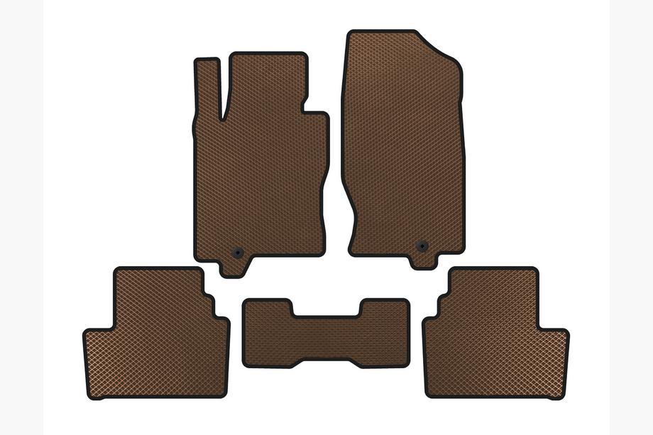 Infiniti G25/G35/37 (V36/CV36) 2006-2015 гг. Коврики EVA (G35 S, Купе, Коричневый) Image