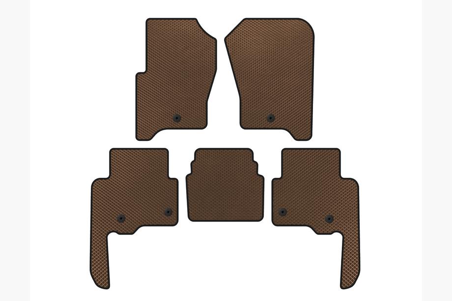Land Rover Discovery IV 2009-2017 гг. Коврики EVA V2 (Коричневые) Image