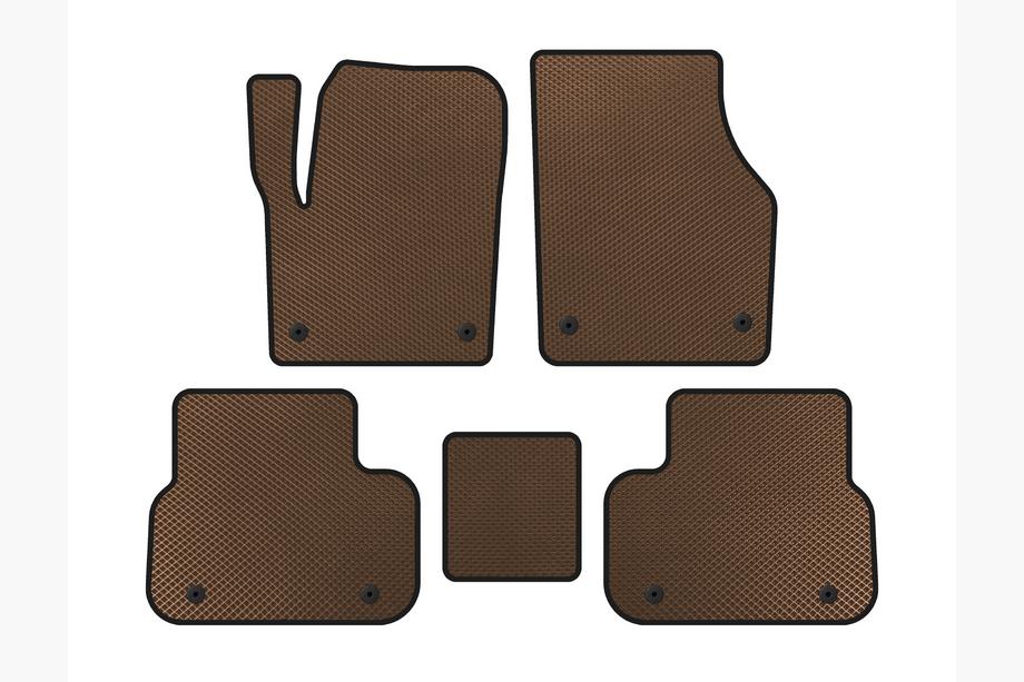 Land Rover Discovery Sport 2014- гг. Коврики EVA (2014-2019, 2 ряда, Коричневые) Image